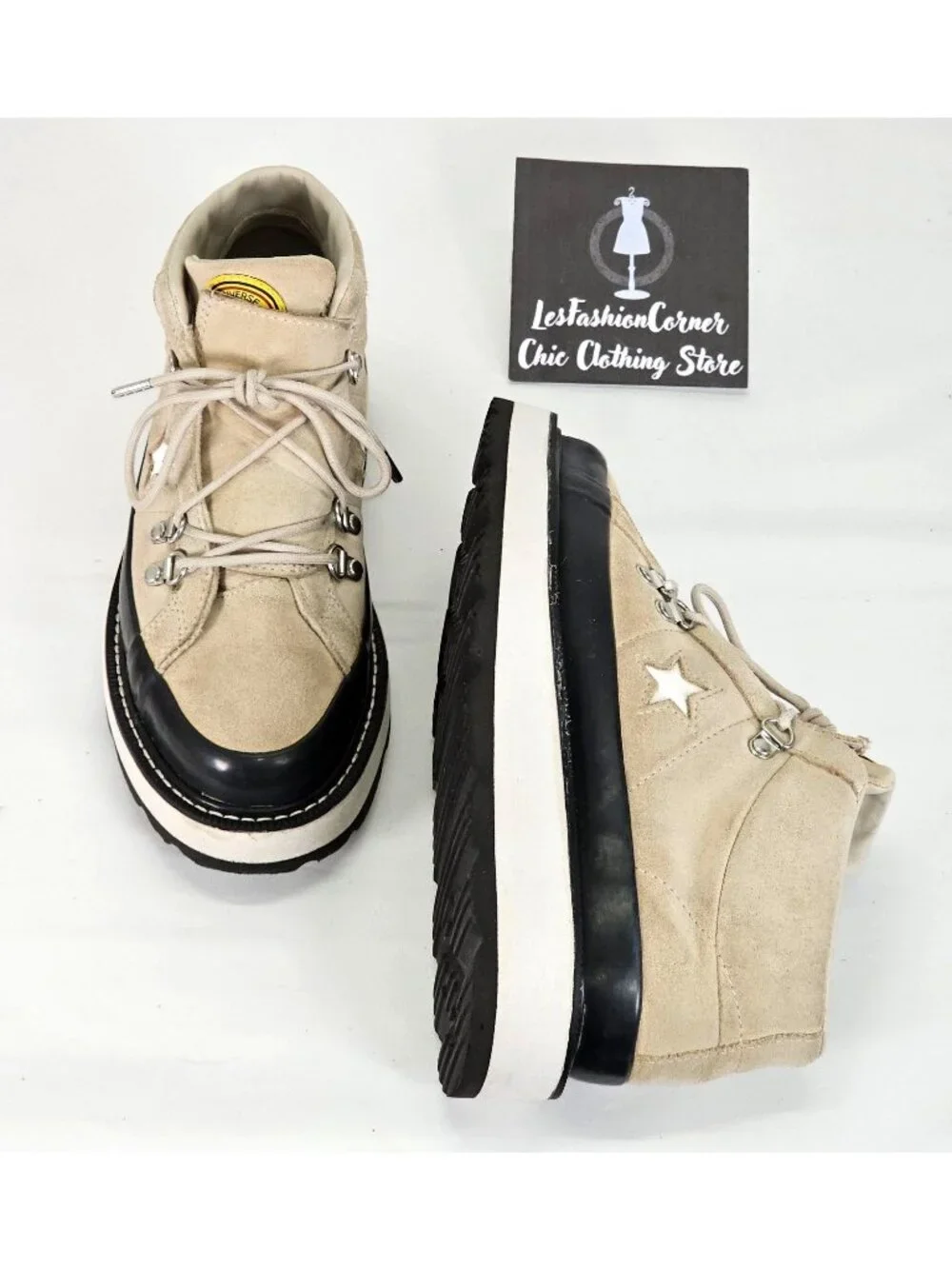 Converse Women's Beige Fleece Lined One Star Boot Sneakers Shoes Size 7.5 1962 - Picture 11 of 16